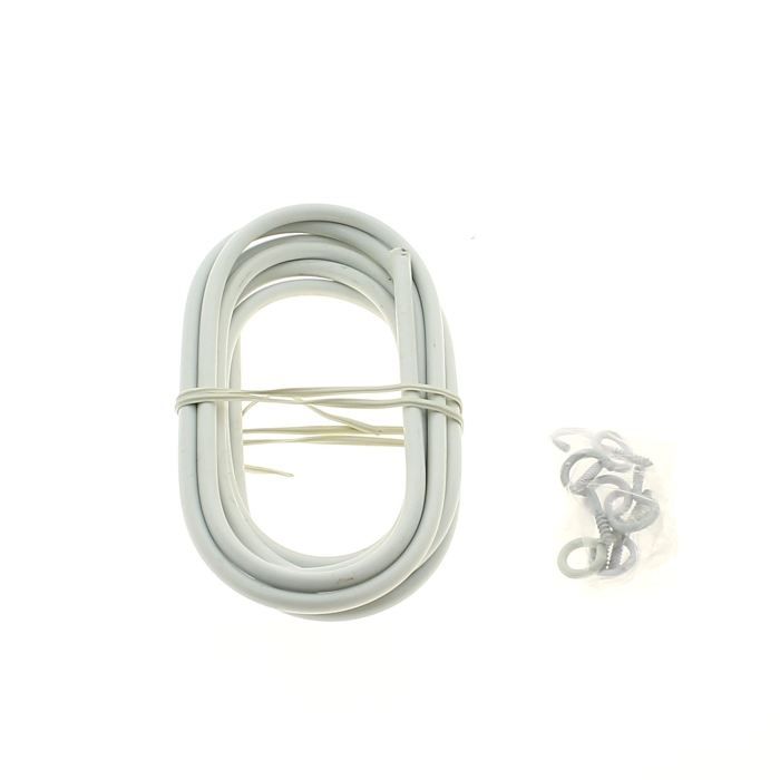 Tringle ressort gaine BLANC