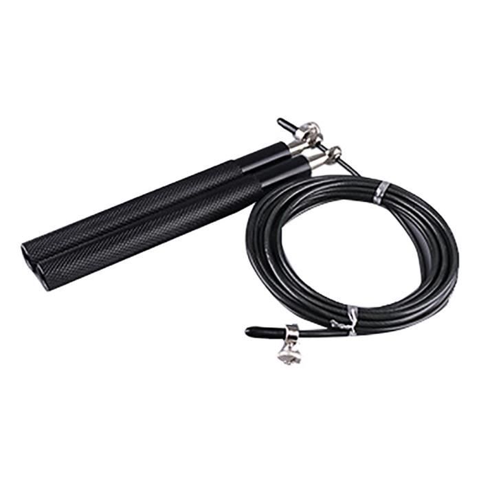 Accessoires Fitness - Musculation,Crossfit vitesse corde à sauter 3M métal roulement poignée réglable corde à sauter - Type Black