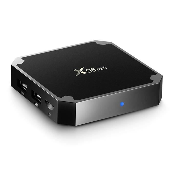 X96 MINI Android 7.1 Lecteur multimédia WiFi Wi-Fi Amlogic S905W quadri-noyau 2.4GHz 2G+16G US plug