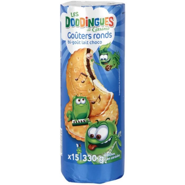Gouter fourré bi gout - Chocolat - Lait - 330g