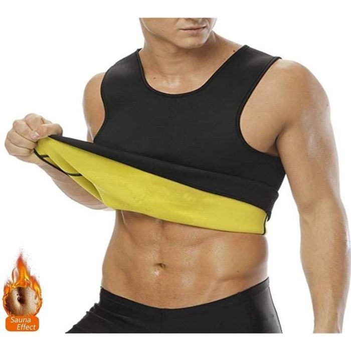 Combinaison de Fitness en néoprène pour hommes, gilet de sudation, perte de poids, Sauna, vêtements d'entraînement, chemise aminciss
