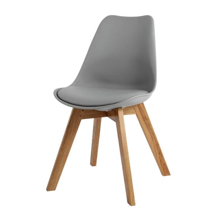 Chaise design scandinave grise Norway