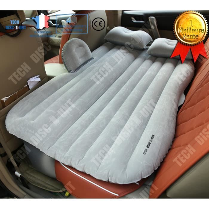 TD® Matelas gonflable / Voiture Voyage Air Lit Seat Camping Universal SUV Retour Gris/équipement randonnée/Equipement Camping