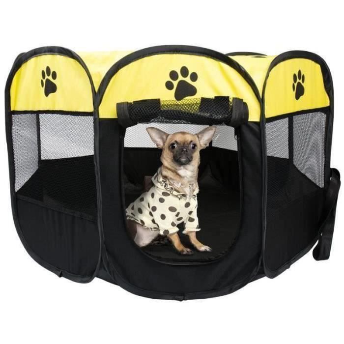 SJ31151-REMYCOO Parc à Chiots Chiens, Cage de Chien Octogonal Petits Animaux ,enclos pour animaux Pliable