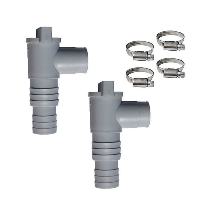 Kit Vanne D'arrêt + Filtres à Huile - Pour Tondeuse à Gazon, Jardin - 3 Vannes, 3 Filtres, 6 Pinces Incluses - 9