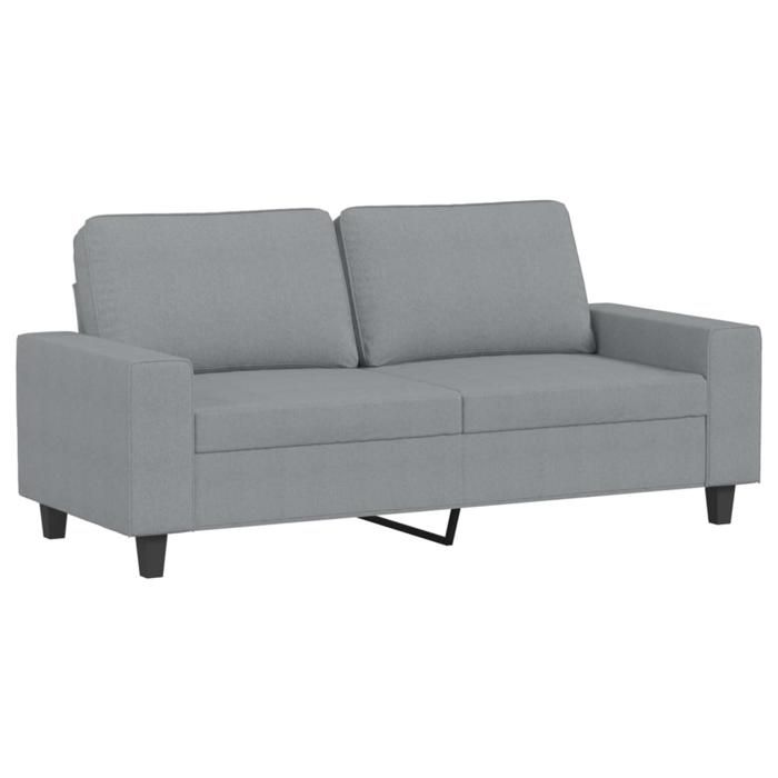 BEAU Canapé à 2 places Gris clair 140 cm Tissu SS0000250140