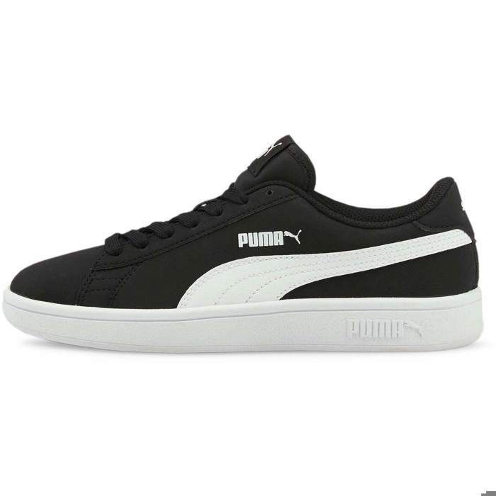 Puma Baskets - Puma - Smash V2 Buck Jr - Noir - Fille - Lacets - Synthétique