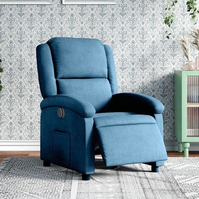 vidaXL Fauteuil Inclinable Électrique Chaise de Relaxation avec Dossier et Repose-pied Réglables Siège de Salon Moderne 3204288