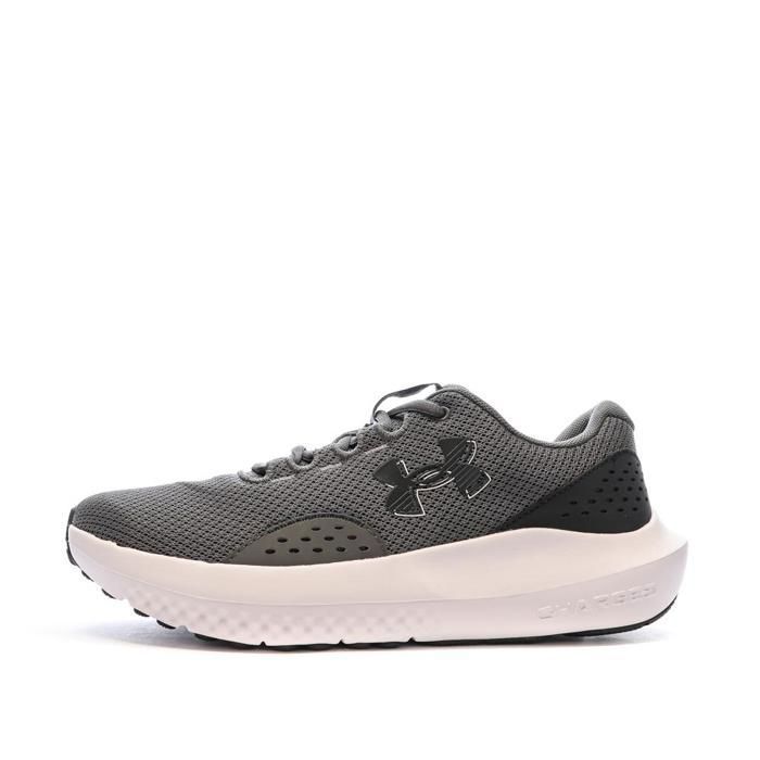 Chaussures de Running - Under Armour - Charged Surge 4 - Gris - Tige textile - Semelle synthétique