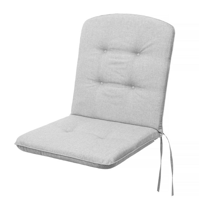 Bjird - Coussin de chaise de jardin - siège 50x48cm dossier 50x54cm Frêne Coussin Bain de Soleil extérieur-intérieur