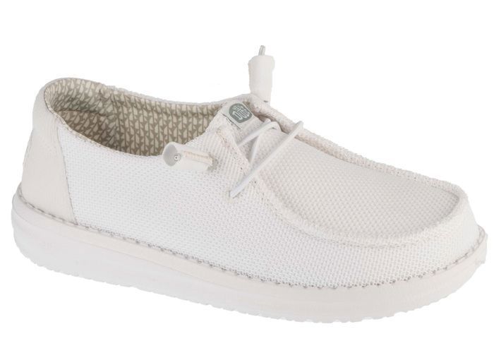 Hey Dude Baskets - HEY DUDE - Wendy Stretch Sox - Blanc - Tige textile - Amorti & adhérence