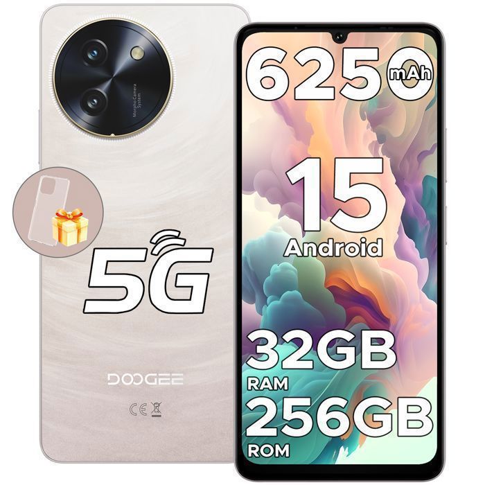 DOOGEE Note59 5G　32GB 120Hz 6.75 SIMフリー DOOGEE Note59 Pro 5G Smartphone - 6250mAh Battery, 256GB, 32GB RAM