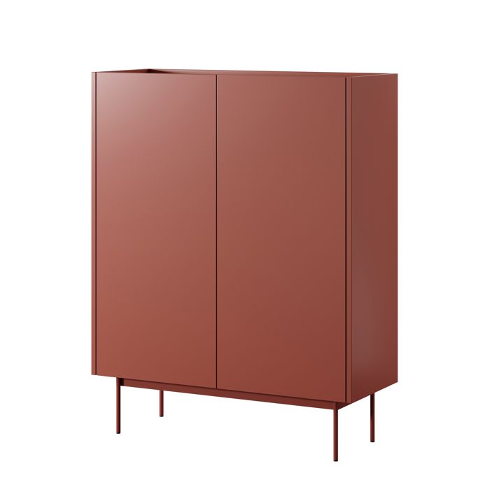Buffet Komodee KELOWNA KOM2 Système de fermeture silencieuse des façades Rouge Rouge 37 x 97 x 122 cm Buffet Komodee KELOWNA KOM2 Système de fermeture silencieuse des façades Rouge Rouge 37 x 97 x 122 cm