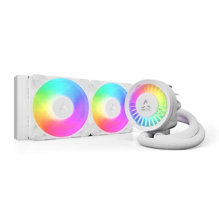 Refroidisseur CPU AIO - ARCTIC - Liquid Freezer III Pro 240 A-RGB - Blanc - 2 x 120 mm - AMD/Intel