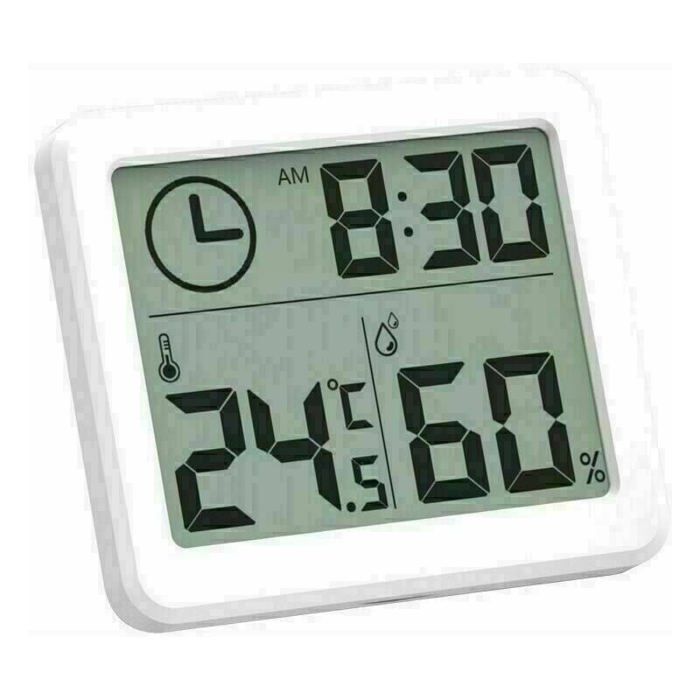 Mini Hygromètre  Numérique LCD Rond, Testeur de Température et d'Humidité, Détecteur pour Congélateur, Boîte à Cigares, 1 Pièce,-20 ~ + 60C  1420