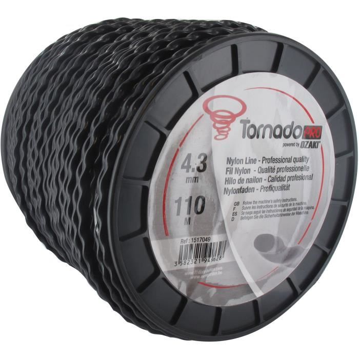 Bobine fil nylon copolymère OZAKI TORNADO - Longueur 110 m Ø 430 mm