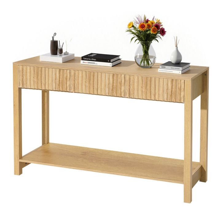 Console d’Entrée 120 cm de Long-VEVOR-Table Console de Style Campagnard