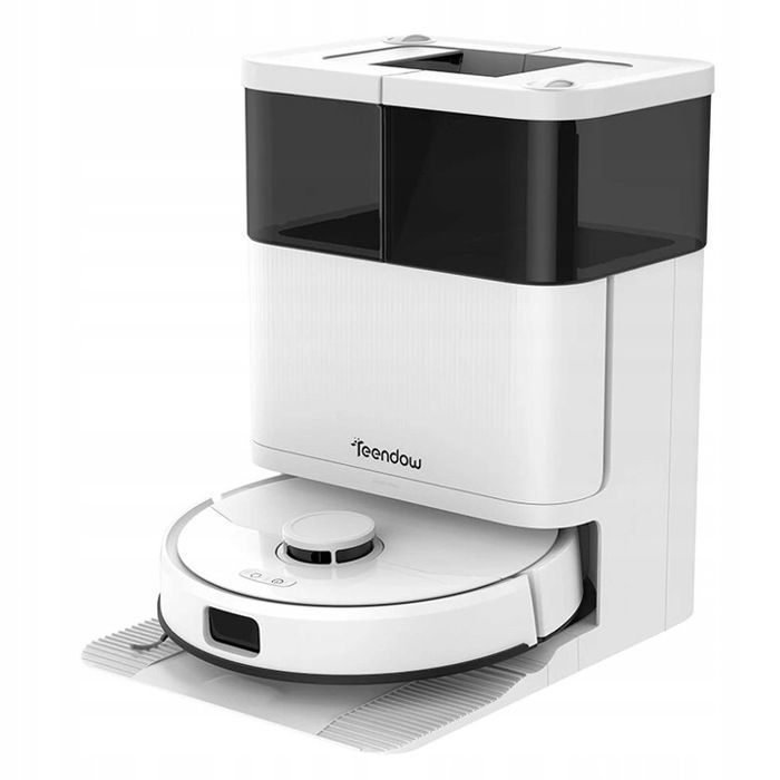 Aspirateur robot Laveur - TEENDOW D63S Ultra - 10000Pa -4L- Autonomie 160 min - Séchage automatique - Vidange Auto - avec Navigation - Teendow