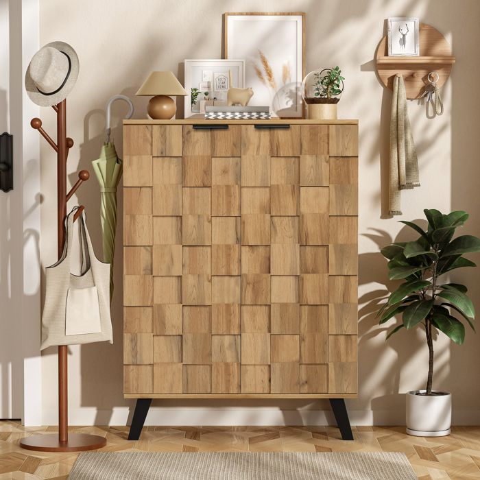 Meuble à Chaussures Moderne - avec 5 Compartiments - 80 5 x 35 x 109 5 cm - Étagères Ajustables Meuble à Chaussures Moderne - avec 5 Compartiments - 80 5 x 35 x 109 5 cm - Étagères Ajustables