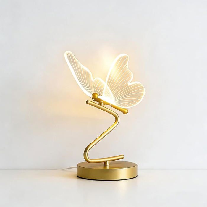 Lampe de Table papillon décoration de maison chambre à coucher chevet salon dîner lampes de bureau LED LAMPE A POSER