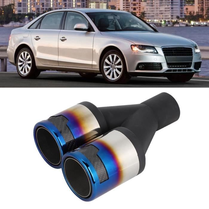 Embout D'echappement Embout D'échappement Voiture en Acier Inoxydable, 2 Pièces, pour SQ5, Sortie Ovale Roulée, Coupe Inclinée, Embout Silencieux Universel Embout Echappement(Silver L R Embout D'echappement Embout D'échappement Voiture en Acier Inoxydable, 2 Pièces, pour SQ5, Sortie Ovale Roulée, Coupe Inclinée, Embout Silencieux Universel Embout Echappement(Silver L R