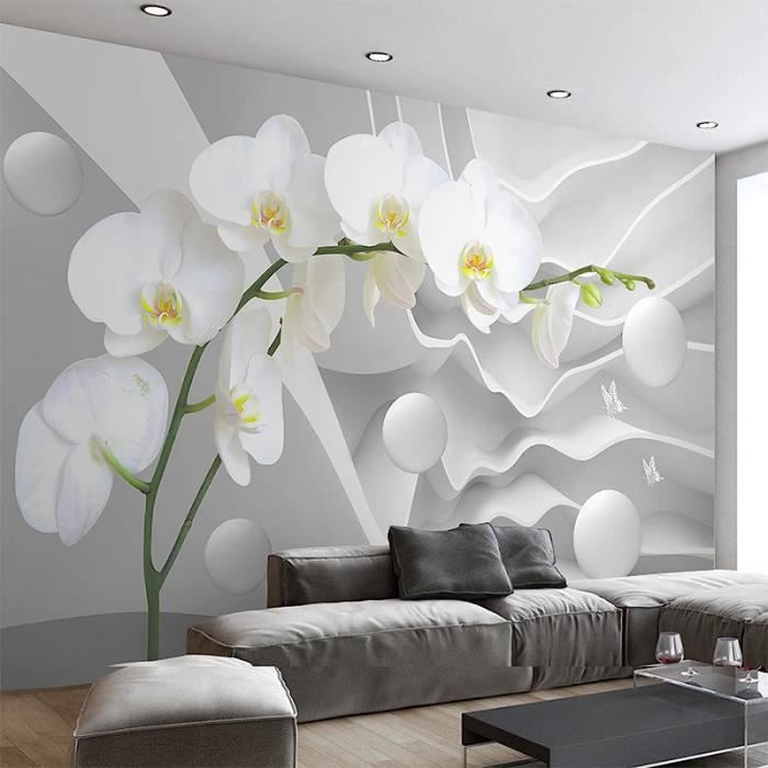 Stickers Muraux Chambre Adultes 140X70Cm - Fleur Papier Peint 3D
