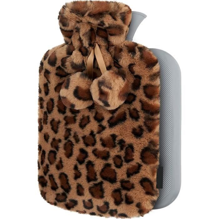 Bouillotte Eau Chaude En Peluche Capybara 1L - Housse Amovible Lavable, Étanche - Soulage Douleurs & Réchauffe L'Hiver