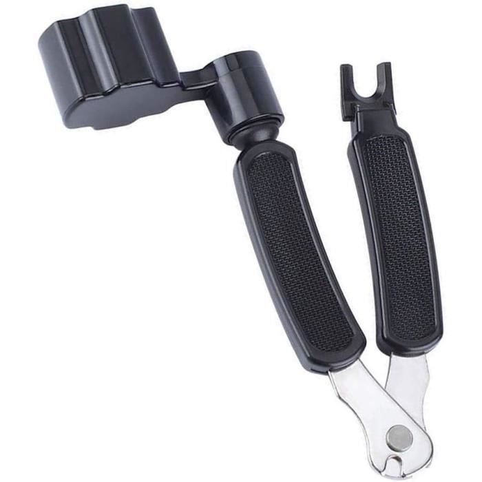 Manivelle à Cordes Kiuiom Pour Guitare - Changement Rapide Western/Acoustique/Électrique - Lot De 2 - Bleu/Noir