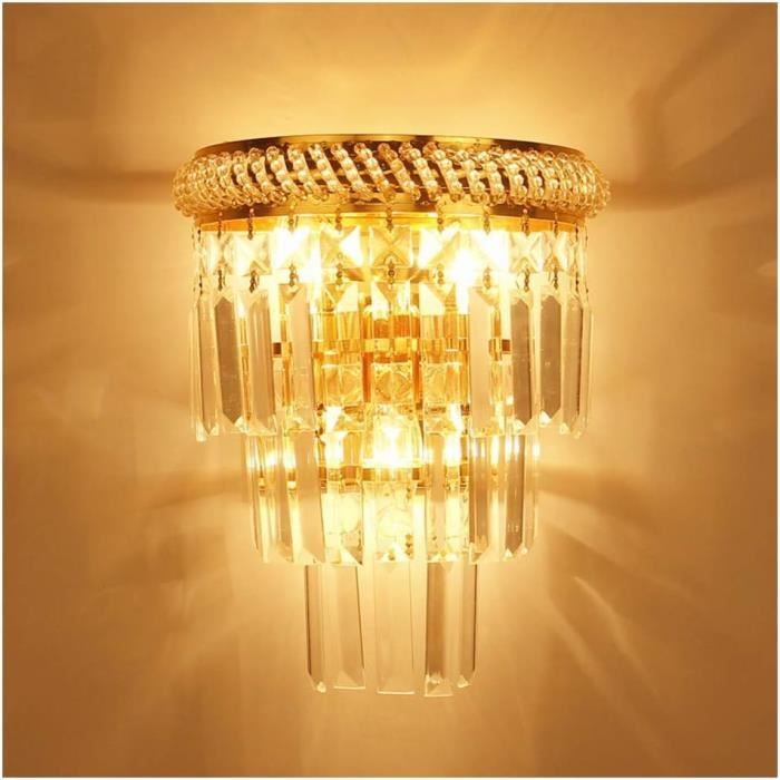 Applique Murale Cristal | Accents Scintillants Modernes