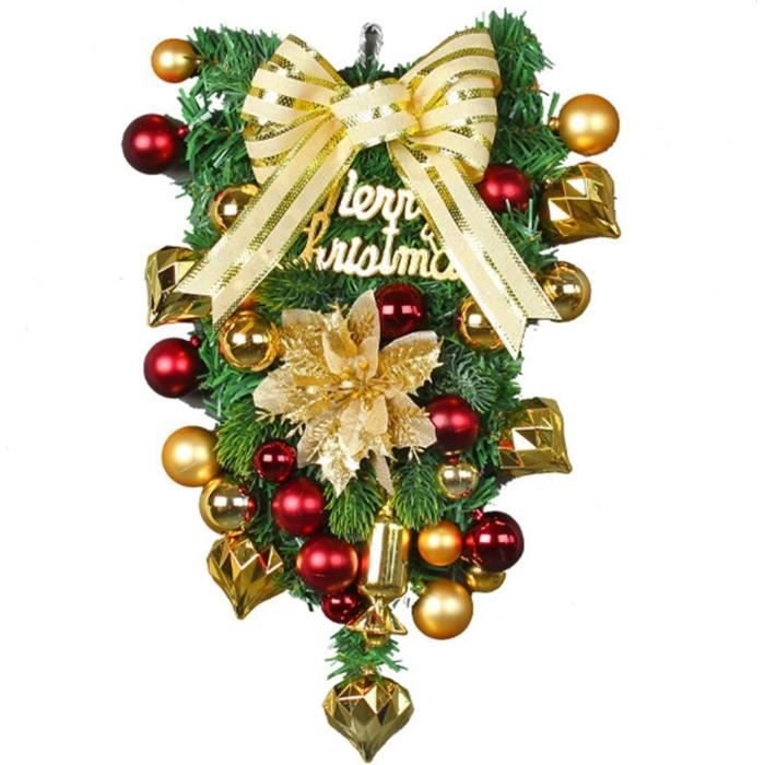 Guirlande De Noël Artificielle 1,8 M – Avec Nœud, Baies Rouges Et Pommes De Pin | Décoration Pour Porte, Cheminée, Sapin | PVC Réaliste - 3