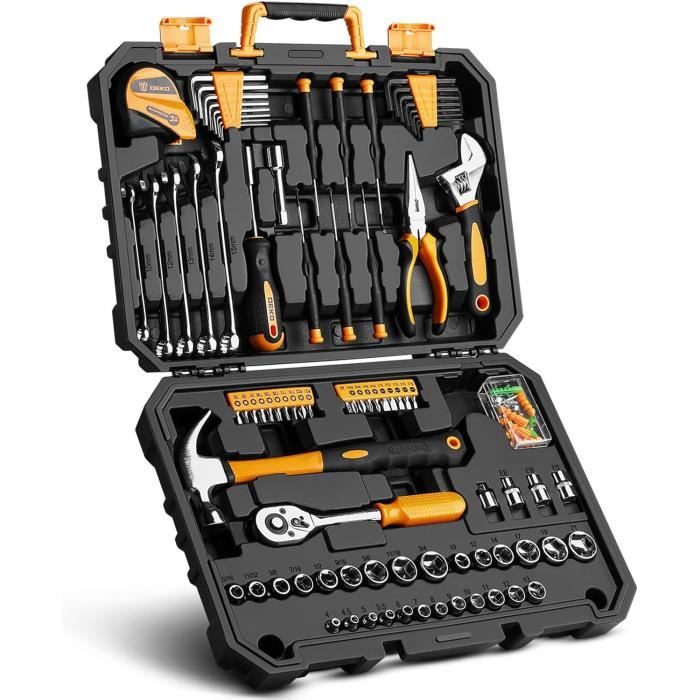 DEKO Caisse a Outil 128 Pièces, Malette Boite Coffret a