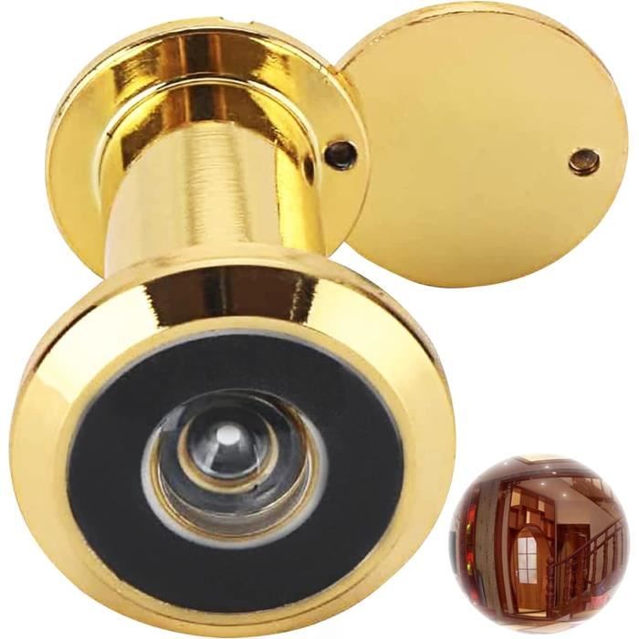 Judas De Porte En Laiton, Laiton Judas à 200 Degrés Oeilleton De Porte Avec Foret De 16 Mm Pour Portes De 35 A 60 Mm Dore 89619947
