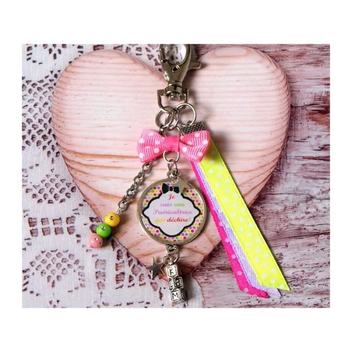 Bijou De Sac Puericultrice Qui Dechire Porte Clefs Personnalise Breloques Petits Pieds Bebe Idee Cadeau Cdiscount Bagagerie Maroquinerie