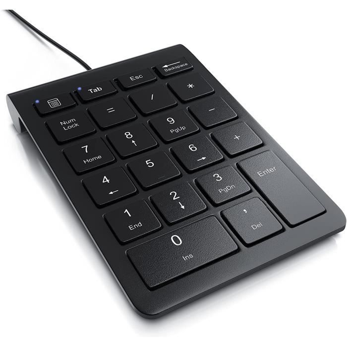 Clavier numérique - USB Numpad Externe - pavé numérique Clavier ...