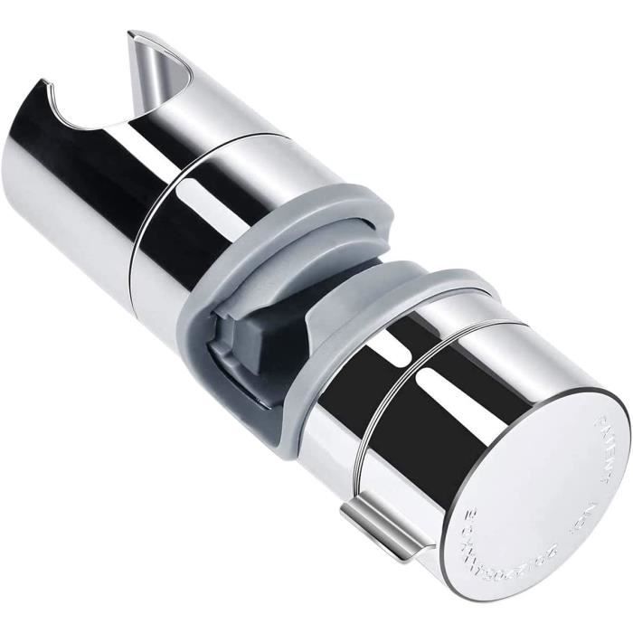 Support Universel Pommeau Douche Réglable - Pour Barre 16-28mm - ABS Chromé