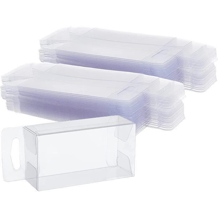 Boites de rangement transparente en plastique rectangulaire - Cdiscount
