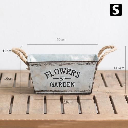 Support Pots De Fleurs Réglable En Fer - Hauteur 40cm - Noir - Pour Intérieur Et Extérieur