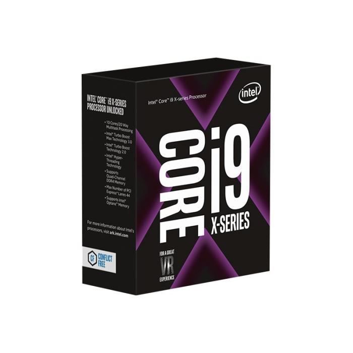 Intel Core i9 7900X X-series 3.3 GHz 10 cœurs 20 fils 13.75 Mo cache LGA2066 Socket Box