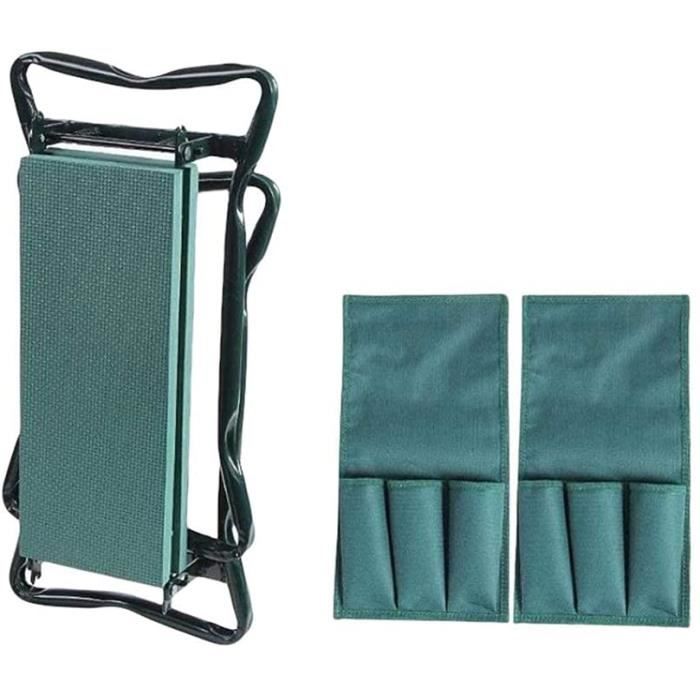 Akemaio Jardin Kneeler Siège Sac à Outils Pliable - Tabouret Avec Poches Pour Jardinage