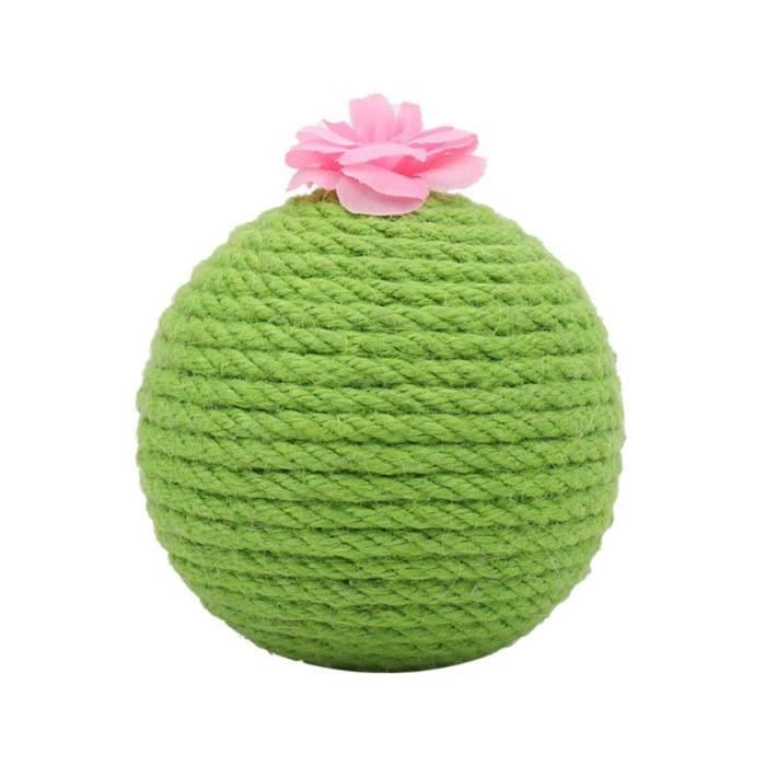 Boule Grattoir En Sisal Pour Chat - Jouet Interactif Pour Chasser Et Grimper, 26x21 Cm