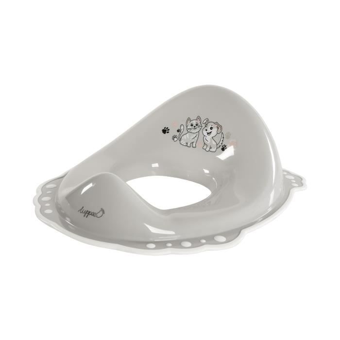 Luppee Reducteur Toilette Avec Zones Antiderapantes Toilette Bebe Adaptateur Wc Enfant Rehausseur Wc Enfants Chien Et Chat Gris Cdiscount Puericulture Eveil Bebe