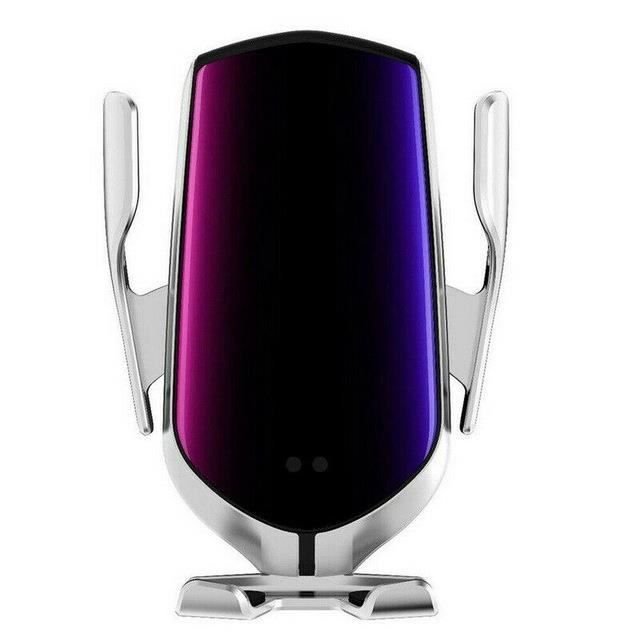 support de t/él/éphone intelligent de capteur sans fil Capteur intelligent de montage automatique du support de fixation rapide du t/él/éphone pour IOS et Android Chargeur de voiture sans fil