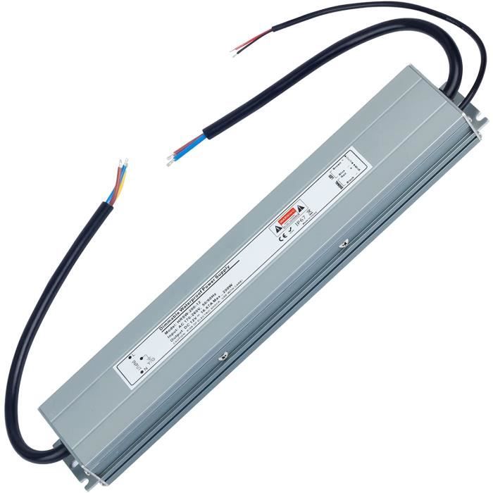 Transformateur 220V 24V IP67 80W DC 3.3A - SILAMP