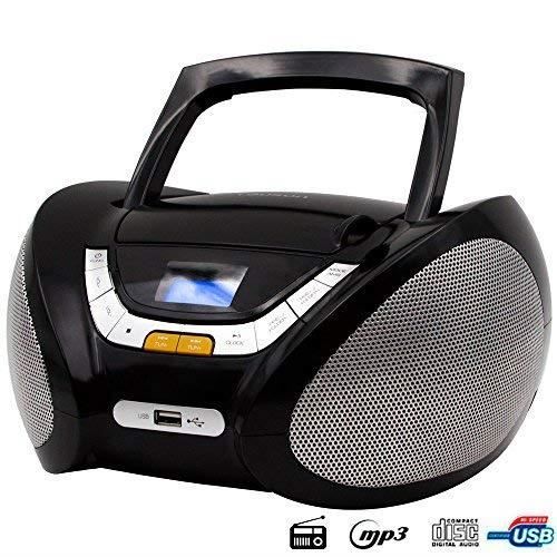 Lauson Cp445 Lecteur Cd Boombox Radio Portable Avec Usb Lecteur Mp3 Pour Enfant Prise Casque Aux In Ecran Lcd Noir Cdiscount Jeux Jouets