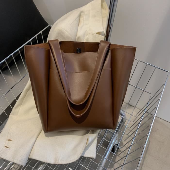 Style 2 Marron 31x13x31cm Tote Bag Noir Sac A Main Femme Sac De Luxe Femme Sacs Main En Cuir Souple De