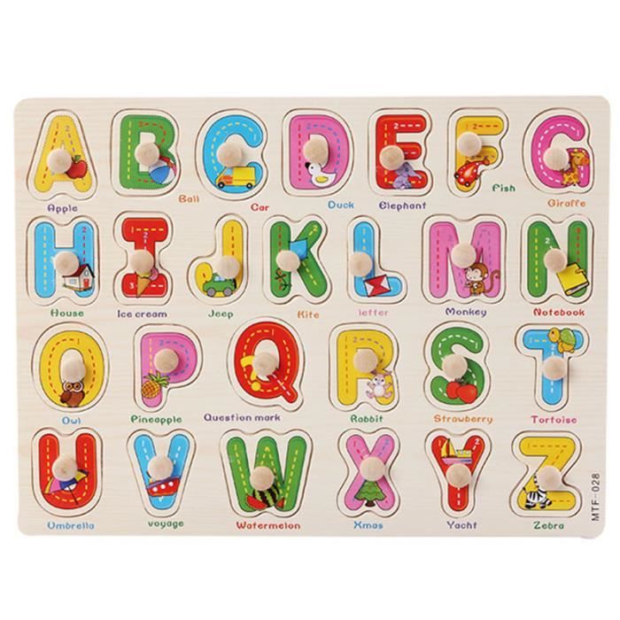 HH081 - Puzzle En Bois Montessori Pour Enfants De 1 À 3 Ans Jouets Pour ...