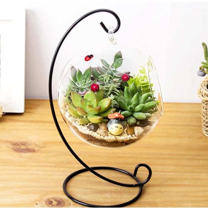 Lot de 24 photophores en verre à suspendre de 8 c avec bougie chauffe
