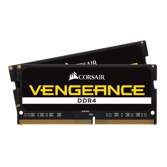 Achat Memoire PC Corsair Vengeance 8GB DDR4 SODIMM 2400MHz 8Go DDR4 2400MHz Module de mémoire - Modules de mémoire (8 Go, 1 x 8 Go, DDR4, 2400 MHz pas cher