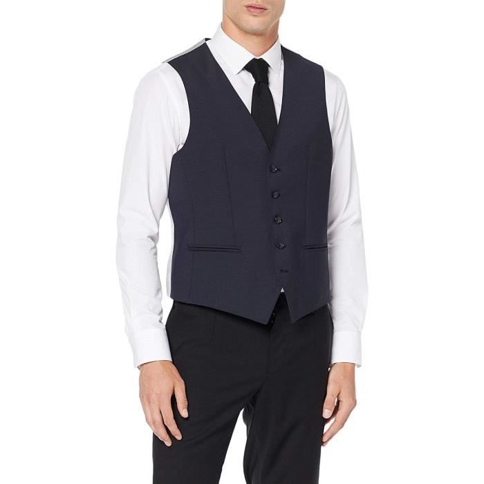 Bugatti 780200-99801 Veste De Tailleur, Bleu, 48 (Taille Fabricant:) Homme - 780200-99801-390-46-390