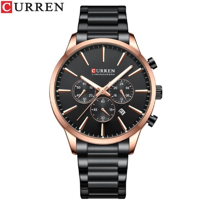 Montre Bracelet Homme à Quartz - Avec Jour Et Calendrier, Précise, Neuve Sans Emballage